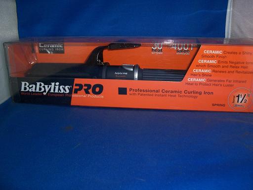 Babyliss Pro Ceramic 1 1/2 inch SPRING Curling Iron BABC150S
