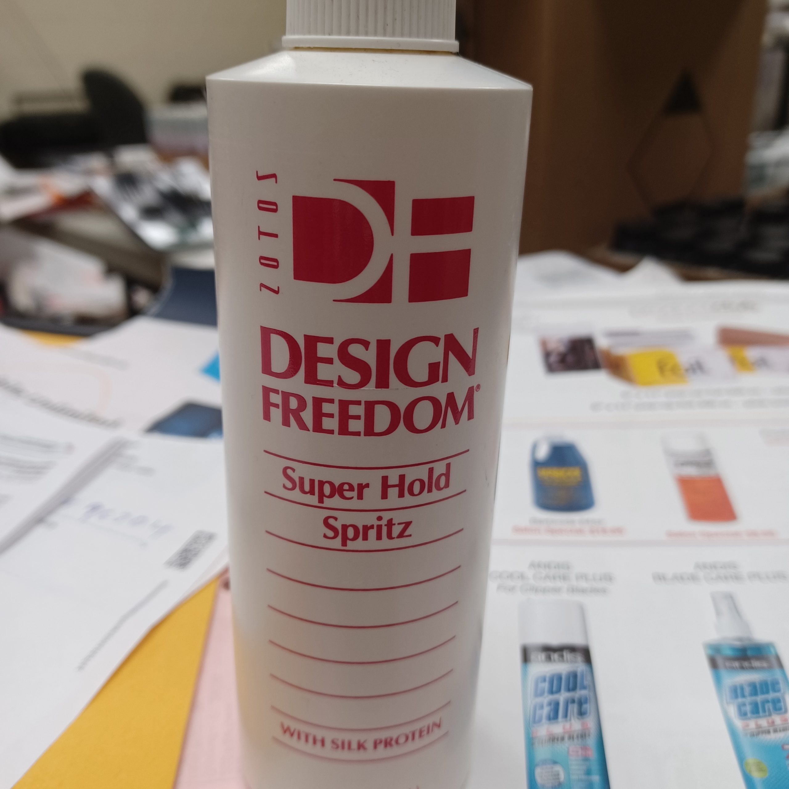 Zotos Design Freedom Super Hold Spritz 8oz-ORIGINAL FORMULA-RARE (G)