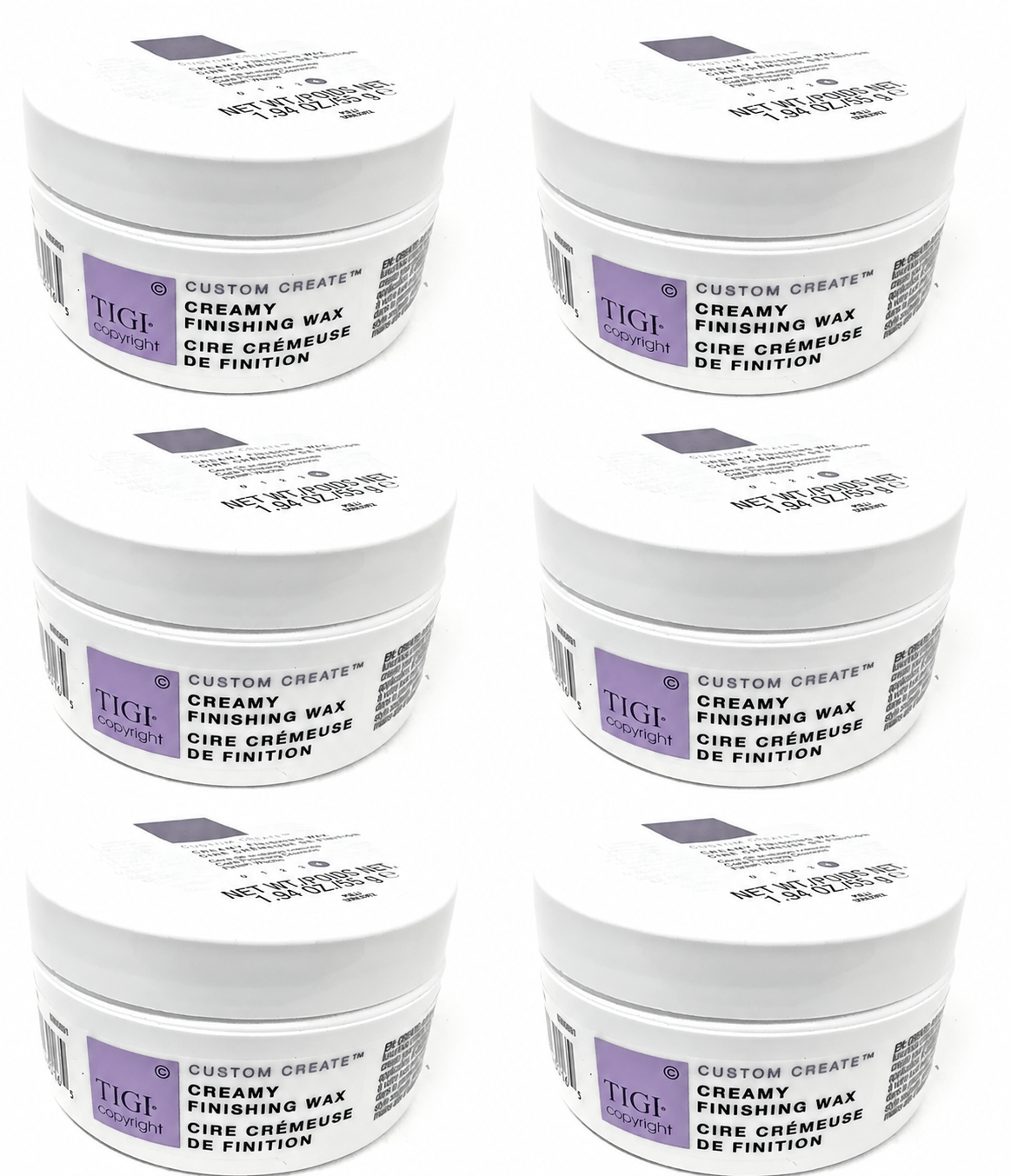 TIGI Copyright Creamy Finishing Wax 1.94 oz-LOT of 6 -11.64oz TOTAL (V)