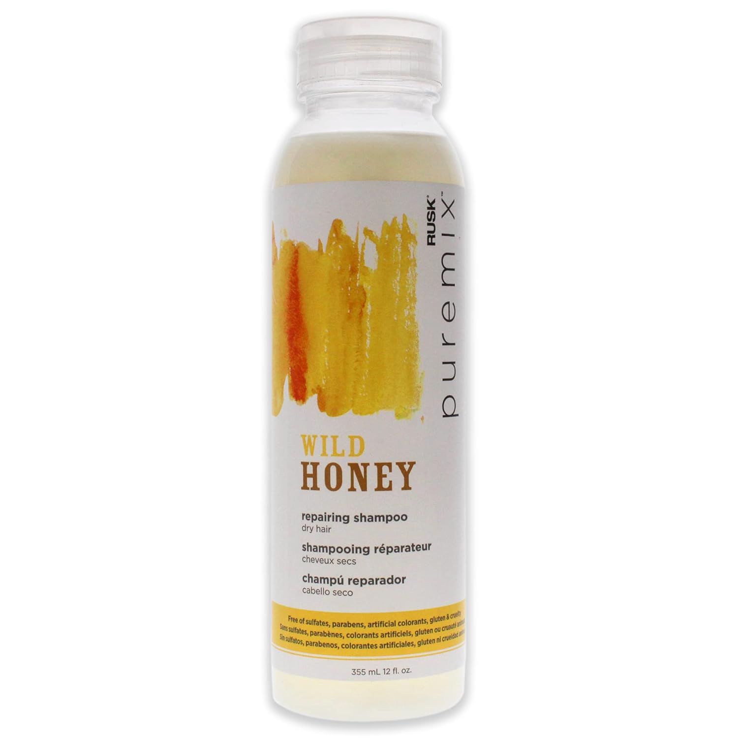 Rusk Puremix WILD HONEY Repairing Shampoo (Dry Hair) 12 Oz (V)