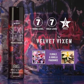 Sexy Hair Special Edition Spray & Play Velvet Vixen Volumizing Hairspray 10 oz (Copy)