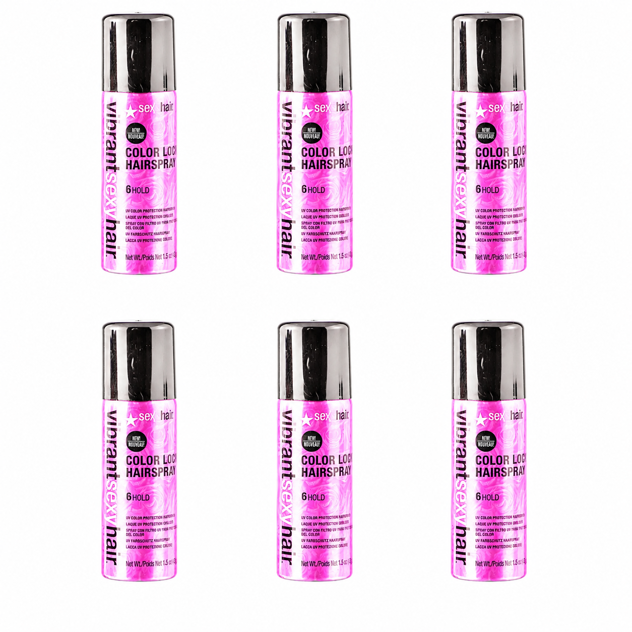 Sexy Hair Vibrant Sexy Color Lock Hairspray 1.5 oz - Travel - sold in sets of 6 (V)