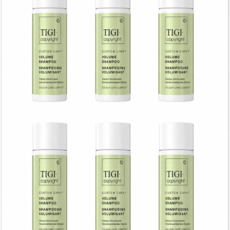 TIGI Copyright Custom Care Volume Shampoo 1.69 Oz travel size Sold in sets of 6 (V)