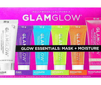 GlamGlow Glow Essentials Mask Plus Moisture 6 Pc. Boxed Set 8.5 oz (C)