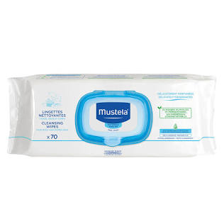 Mustela Dermasoothing Wipes 70Ct Delicate 0.8 lbs (C)